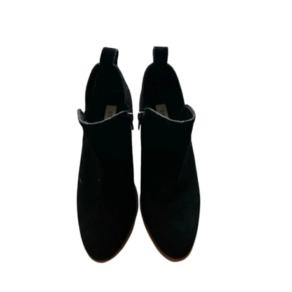 Steve Madden Ankle Booties Black - Women's Size 7.5